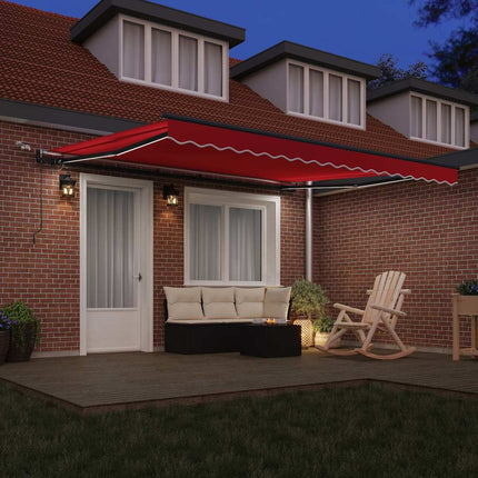 Markis tyg Röd 400 × 300 cm Polyester
