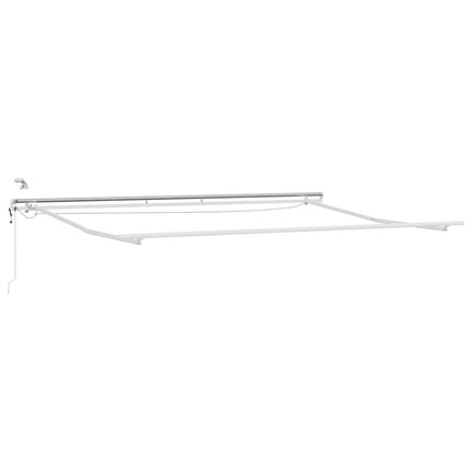 Utfällbar markis Grön och Gul 400 × 300 cm Polyester och metall