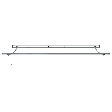 Utfällbar markis Grön och gul 400 × 300 cm Duk och Aluminium