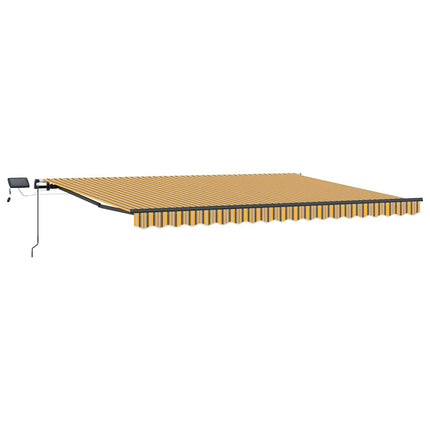 Utdragbar markis Flerfärgsdesign 400 × 350 cm Duk och Aluminium