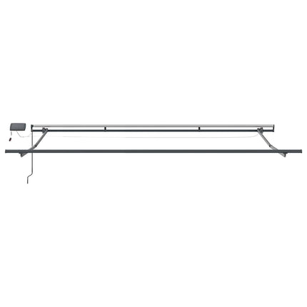 Utfällbar markis Flerfärgsdesign 400 ×350 cm tyg