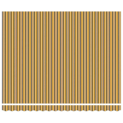 Utfällbar markis Flerfärgsdesign 400 × 350 cm Duk och Aluminium