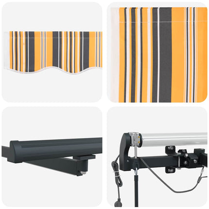 Markis tyg Flerfärgsdesign 400 × 350 cm Polyester