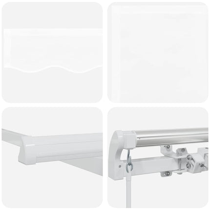 Markis Vit 400 x 350 x 165 cm Polyester och metall
