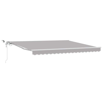 Markis tyg Ljusgrå 400 × 350 cm Polyester