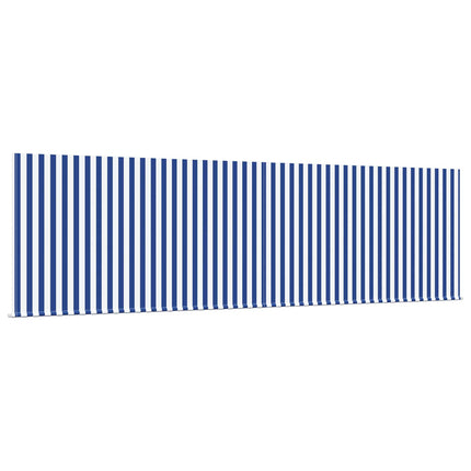 Utfällbar markis Blå och Vit 400 × 300 cm