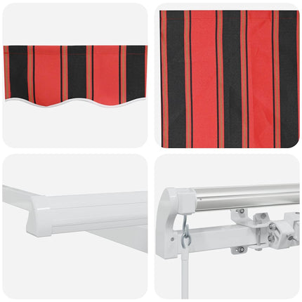 Markis Orange och Brunt 450 x 300 x 165 cm Polyester och metall