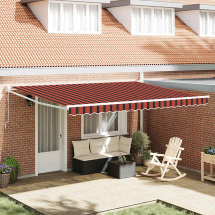 Markis Orange och Brunt 450 x 300 x 165 cm Polyester och metall
