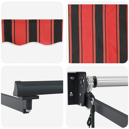 Markis Orange och Brunt 450 x 300 x 165 cm Polyester och metall