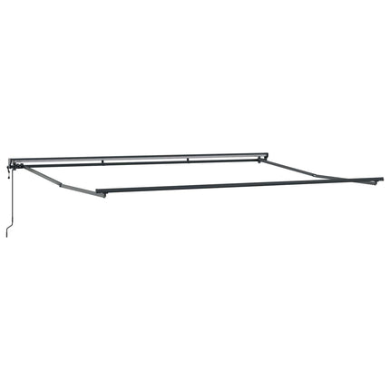 Markisram Antracit och vitt 450 × 300 cm