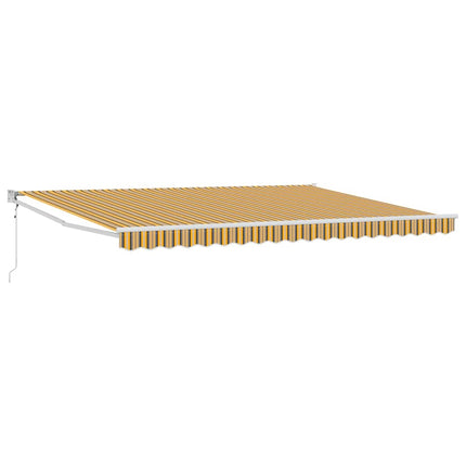 Utdragbar markis Flerfärgsdesign 450 × 300 cm
