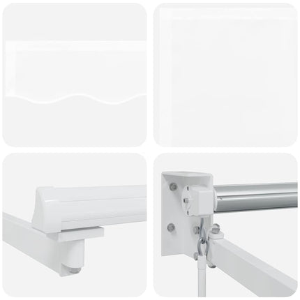 Utdragbar markis Vit 450 x 300 x 165 cm