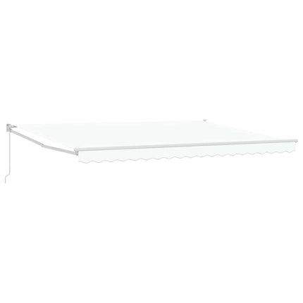 Utdragbar markis Vit 450 x 300 x 165 cm