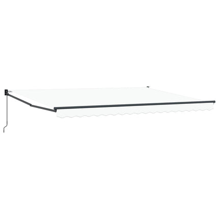 Utdragbar markis Vit 450 x 300 x 165 cm