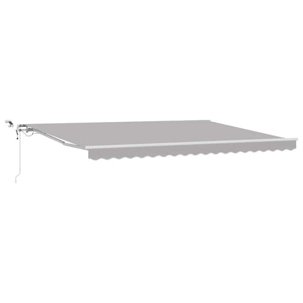 Markis tyg Ljusgrå 450 × 300 cm Polyester
