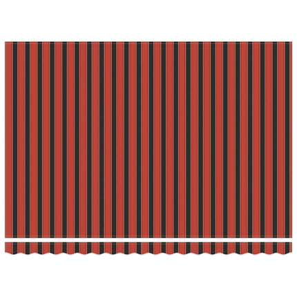 Utdragbar markis Orange och Brunt 450 x 350 x 165 cm