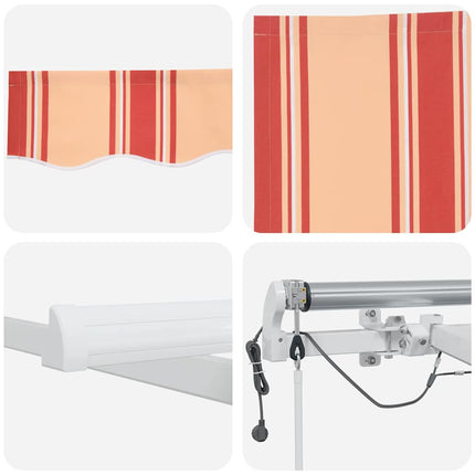 Markis tyg Gul och Orange 450 × 350 cm Polyester