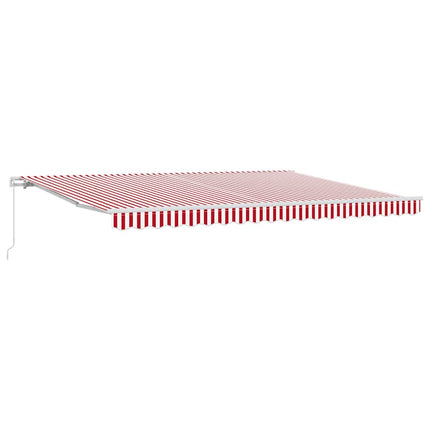 Markis Röd och Vit 450 x 350 x 165 cm Polyester