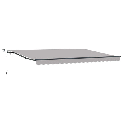 Markis tyg Ljusgrå 450 × 350 cm Polyester