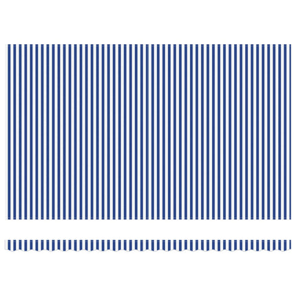 Markisram Blå och Vit 500 × 300 cm Polyester med PU-beläggning