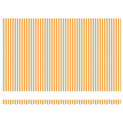 Markisram Gul och Vit 500 × 300 cm Polyester med PU-beläggning