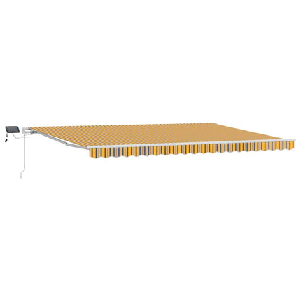 Utfällbar markis Flerfärgsdesign 500 × 300 cm Tyger och Stål
