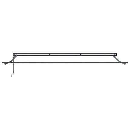 Markisram Gul och Grå 500 × 300 cm Polyester med PU-beläggning