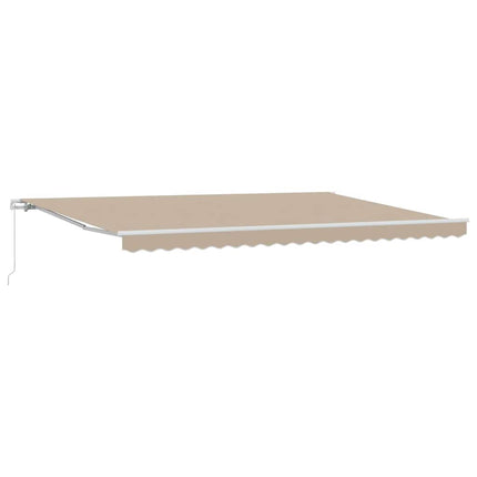 Utdragbar markis Beige 500 x 300 x 165 cm