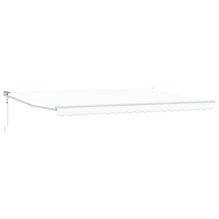 Markis Vit 500 × 300 cm Polyester och metall