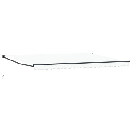 Markis Vit 500 × 300 cm Polyester och metall