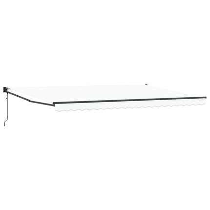 Markis Vit 500 × 300 cm Polyester och metall