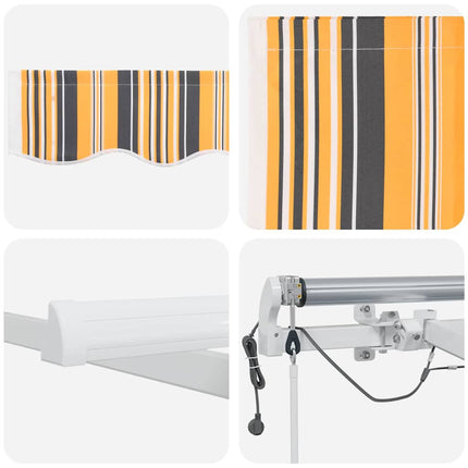 Markis tyg Flerfärgsdesign 500 × 350 cm Polyester