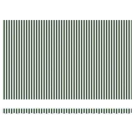 Utfällbar markis Grön och Vit 500 × 350 cm Polyester och Stål