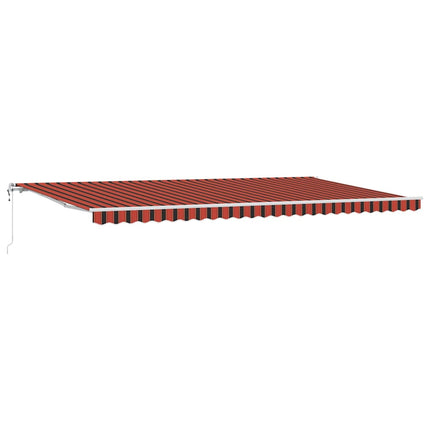 Elektrisk Retraktabel Markis orange och brun 600 × 300 cm