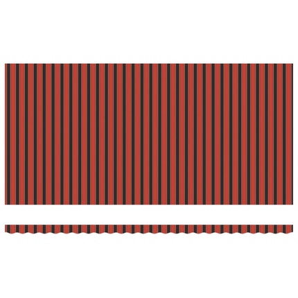 Markis tyg orange och brun 600 × 300 cm Polyester