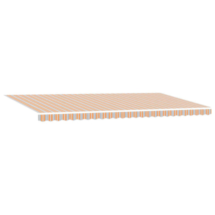 Utfällbar markis Flerfärgsdesign 600 × 300 cm Tyger och Stål