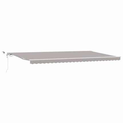 Markis tyg Ljusgrå 600 × 300 cm Polyester