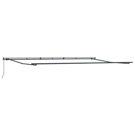 Utfällbar markis orange och brun 600 × 350 cm