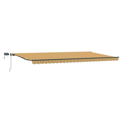 Utfällbar markis Flerfärgsdesign 600 ×350 cm tyg