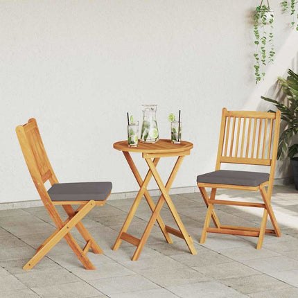 Trädgårds Bistro Set 3 pcs Brun Massivt Akaciaträ