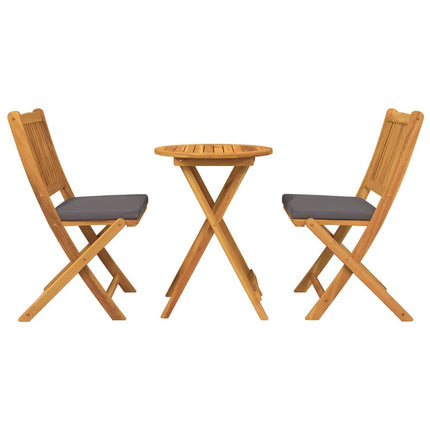 Trädgårds Bistro Set 3 st Brun Massivt Akaciaträ