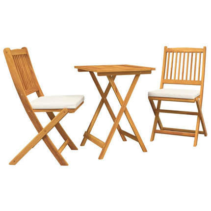 Trädgårds Bistro Set 3 st Brun Massivt Akaciaträ