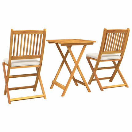 Trädgårds Bistro Set 3 pcs Brun Massivt Akaciaträ
