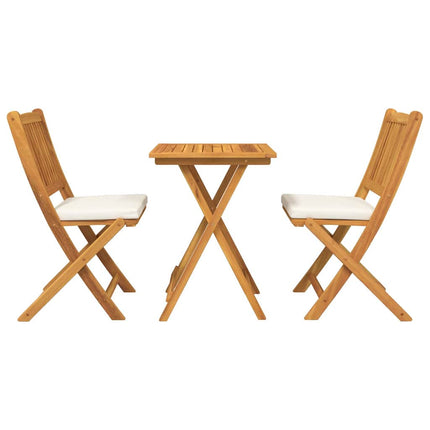 Trädgårds Bistro Set 3 pcs Brun Massivt Akaciaträ
