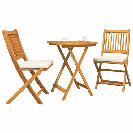 Trädgårds Bistro Set 3 pcs Brun Massivt Akaciaträ
