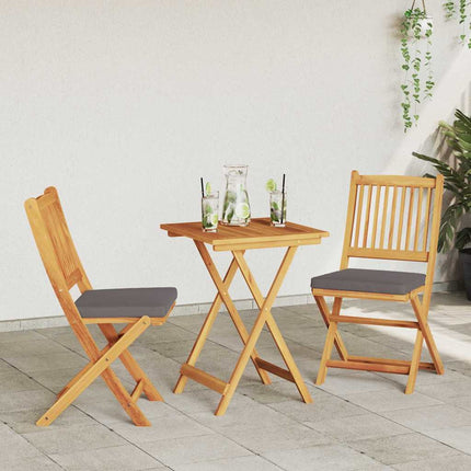 Trädgårds Bistro Set 3 st Brun Massivt Akaciaträ