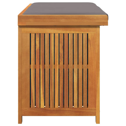 Kuddlåda utomhus 113x50x60,5 cm massivt trä akacia