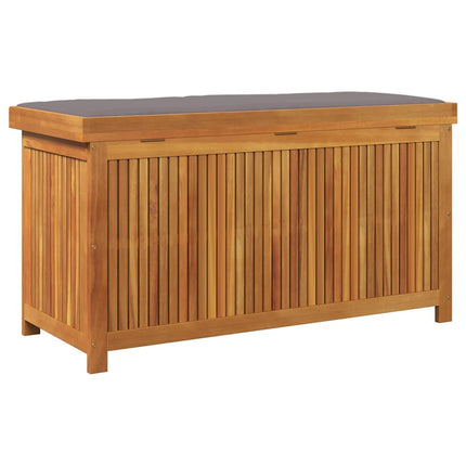 Kuddlåda utomhus 113x50x60,5 cm massivt trä akacia