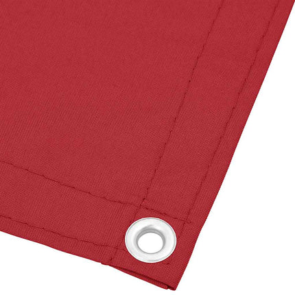 Balkongskärm röd 120x700 cm 100% polyester oxford