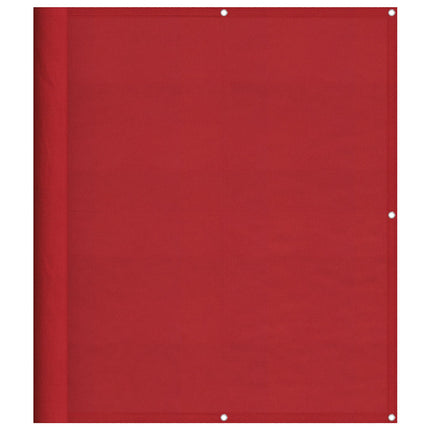 Balkongskärm röd 120x800 cm 100% polyester oxford